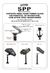 Suporte Para Pedestal Power Click Spp Com Apoio P/ Headphone - comprar online