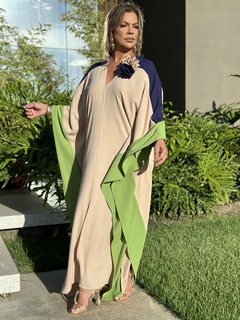 Kaftan Portofino (Verde e Marinho) - comprar online