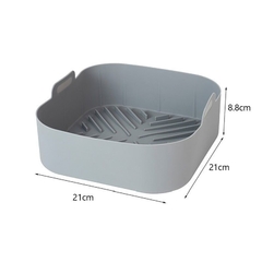 Forma de Silicone para Air Fryer/Microondas/Forno Elétrico (Quadrada 21 cm) - loja online