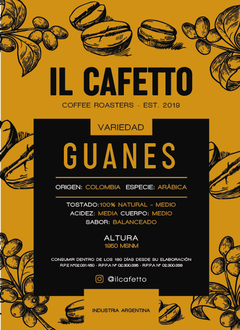 CAFÉ COLOMBIA MOLIDO (GUANES) - comprar online