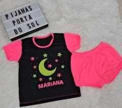 Pijamas neon estrelas - loja online