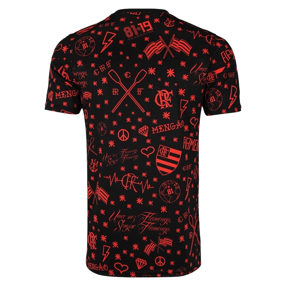 Camisa de futebol Flamengo (Pré Jogo) 22/23 Adidas Brazil Rubro Negro