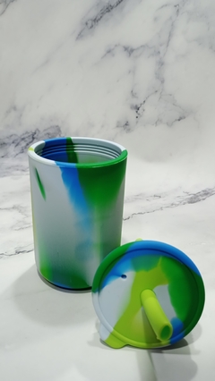 Vaso de silicona verde - comprar online