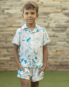 Camisa Botão Infantil Rainha do Mar - comprar online