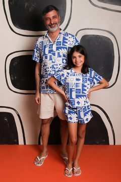 Camisa Infantil Raglan Marraqueche Blue - loja online