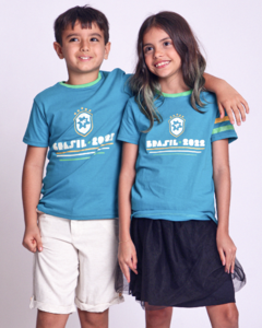 Camiseta BRASIL2022 Azul Unissex Adulto - comprar online