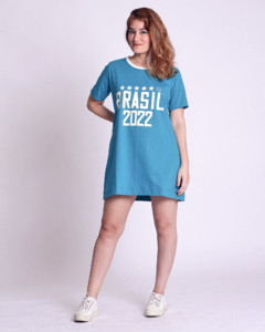 Vestido BRASIL2022 Azul Unissex Adulto