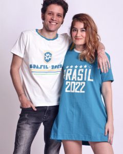 Camiseta BRASIL 2022 OFF Unissex Adulto - Firulinha - Roupa colorida  para toda família. 
