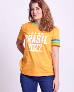 Camiseta BRASIL 2022 AMARELA Unissex Adulto