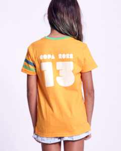 Camiseta BRASIL2022 AMARELA Unissex Infantil na internet