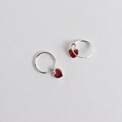 Aros Cuore rojo - comprar online