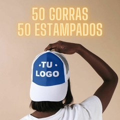 Pack de 50 gorras + 50 estampados