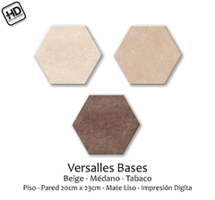 Hexagonal Versalles Base Tabaco Mate 23x20 en internet