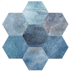 Revestimiento Ceramico Hexagonal Luxor Mate 20x23 Piso Pared - comprar online
