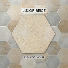 Revestimiento Ceramico Hexagonal Luxor Beige Mate 20x23 Piso Pared