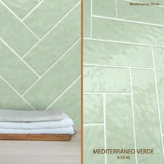 Revestimiento Mediterraneo Brillante 8,5x30 Relieve 1calidad - comprar online