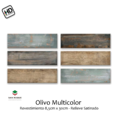 Revestimiento Ceramico Olivo Multicolor 8,5x30 Piso/pared 1calidad
