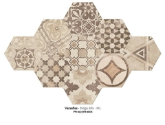 Revestimiento Ceramico Hexagonal Versalle mix Beige Mate 20x23 Piso Pared en internet