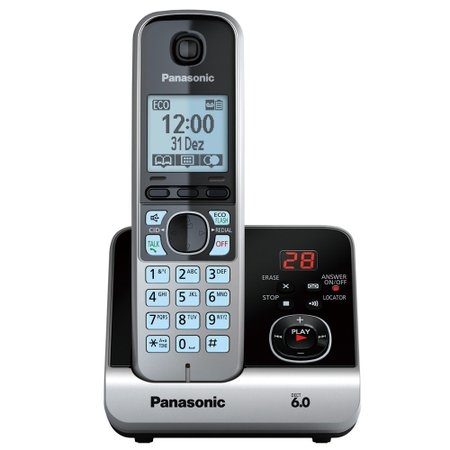 Telefone sem fio Panasonic 6.0 com Dois Ramais KX-TGC212LB1 - GAMES &  ELETRONICOS
