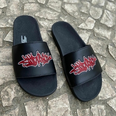 CHINELO SLIDE CHRONIC LOGO VERMELHA