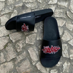 CHINELO SLIDE CHRONIC LOGO VERMELHA - Planet Street