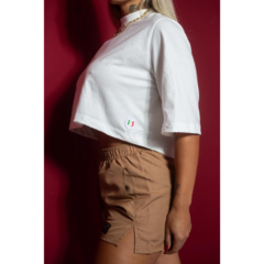 Cropped Oversized Mafiusu (off-white) - comprar online