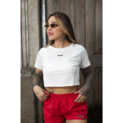 Cropped t-shirt logo off white Mafiusu