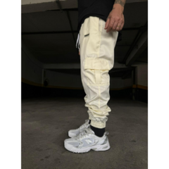 Calça Jogger Cargo Off White (Unissex) - Planet Street