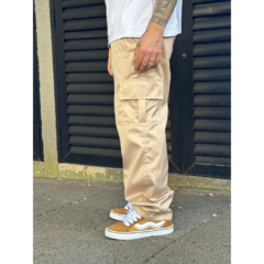 Calça cargo creme Mafiusu (unissex) - loja online