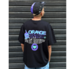 CAMISETA OVERSIZED BOX ORANGE BRAND (PRETO)