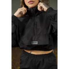 Corta vento cropped Mafiusu (preto) - comprar online