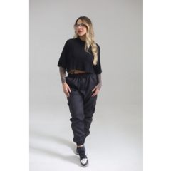 CALÇA JOGGER UNISSEX MAFIUSU PRETO - Planet Street