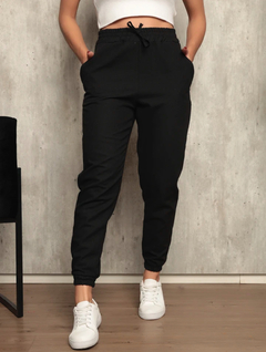 CALÇA JOGGER LINHO PRETO