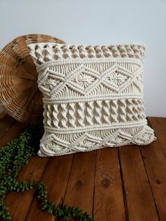 Capa de Almofada Nina em Macrame - Menta 42x42cm