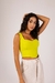 Cropped Liz V com Lastex Costas - Verde Lima - comprar online