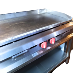 Anafe industrial plancha burger rectificada profesional con base linea pesada 1.10 METROS