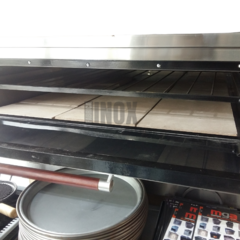 Horno pizza a la piedra 9 unidades en el piso + estante y base automático - comprar online