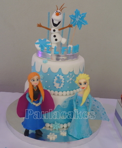 TORTA PRINCESAS FROZEN Y OLAF - comprar online