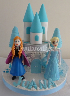 TORTA PRINCESAS FROZEN Y OLAF en internet