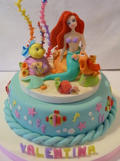 TORTA PRINCESA ARIEL - SIRENITA - comprar online