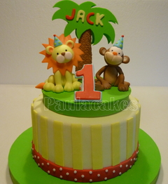 TORTA ANIMALES SELVA