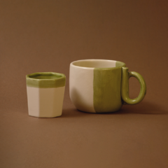 Set taza con vaso - Yverá (Verde)