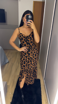 vestido botão midi na internet