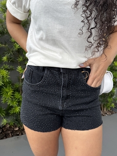 Short jeans strass