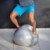 Bola de Pilates/Gym Ball 55cm Prata - comprar online