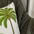 Almofada Bordado Coqueirão Branco e Verde Algodão Para Sofá - comprar online