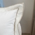 Almofada Com Aba Bordado Branco e Caqui Algodão Para Sofá 58x58 na internet