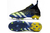 Chuteira Adidas Predator Freak+ FG Superlative - Preto, azul e amarelo - Luan.net