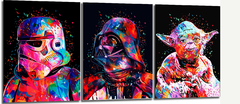 Cuadro Star Wars Personaje Colores Arte