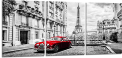 Cuadro Paris Auto Rojo